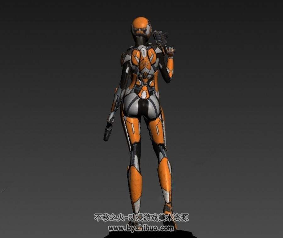 科幻女战士角色3D模型 百度网盘下载