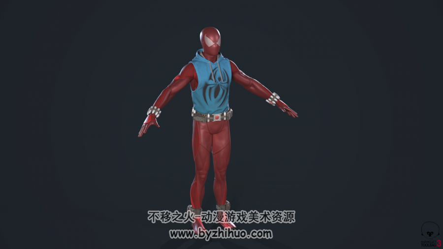Spider-Man-Scarlet Spider 蜘蛛侠 猩红蜘蛛 3D模型观看