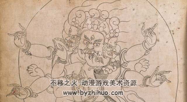 西藏造像量度 18世纪 佚题绘图画本 PDF格式观看