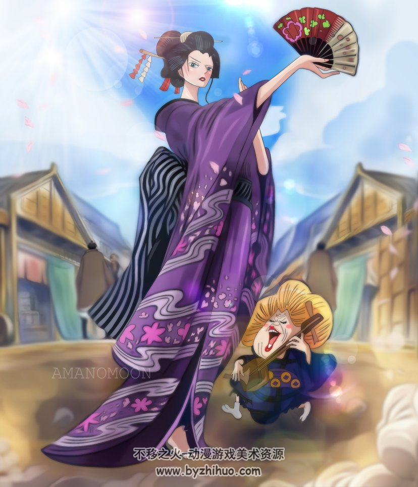 海贼王的女角色 插画壁纸图片 百度网盘分享赏析 359P
