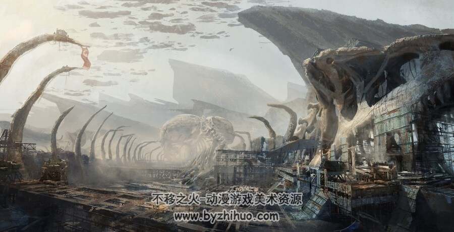 虫族 怪物 游戏生物概念原画作品 百度网盘分享赏析 380P