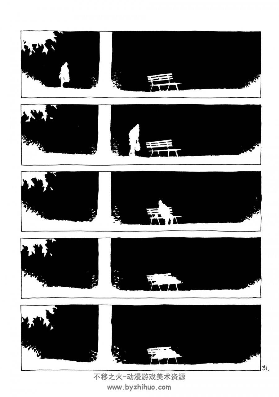 树下长椅-Park Bench 无字漫画 -[法]夏布特 经典之作 百度网盘分享观看