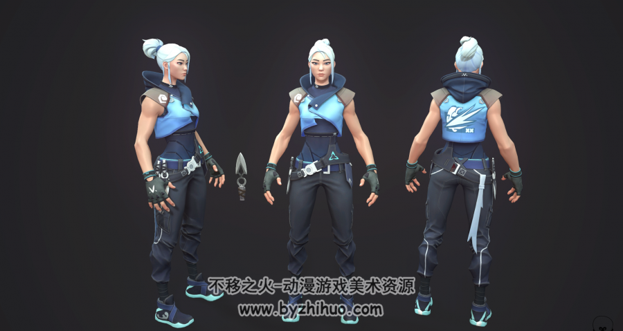 堡垒之夜 Jett 杰特 刺客 3D模型 百度网盘分享