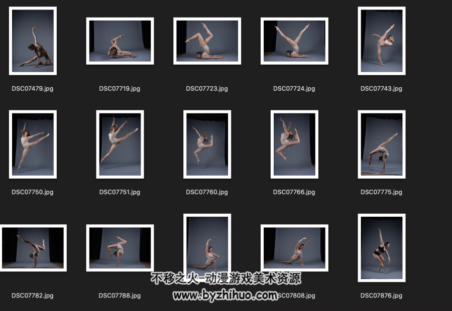 女性舞蹈动态人体素材超清分享 Ballet Reference Pictures 百度网盘分享 292P