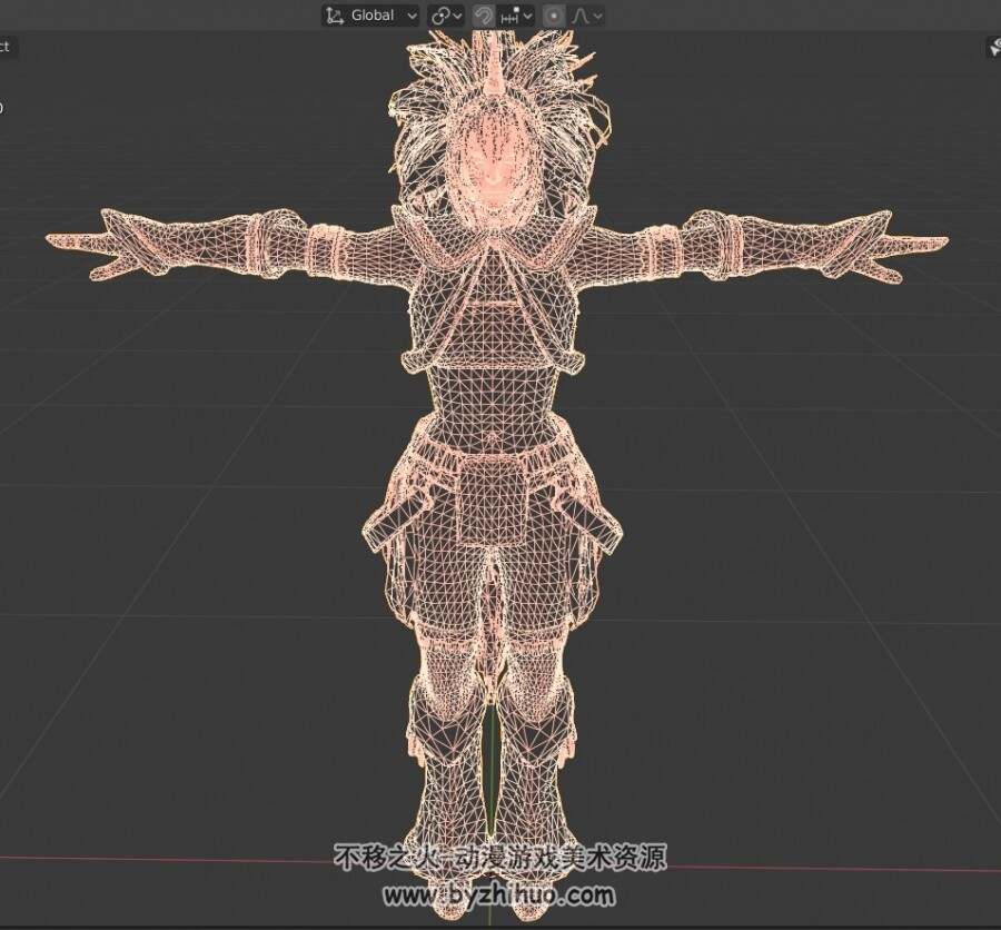 怪物猎人 fbx obj blender  百度网盘3D模型分享
