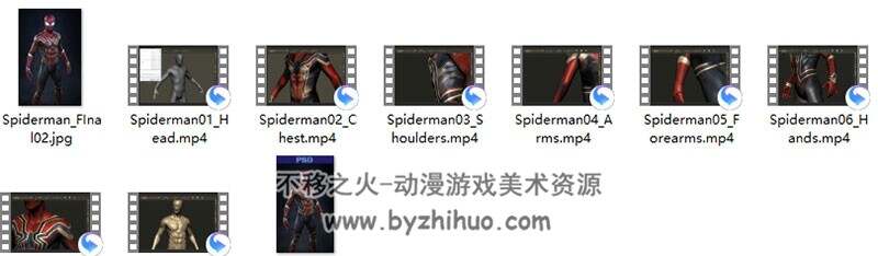 精华-ZB蜘蛛侠制作教程 Spiderman Timelapse + Photoshop File 百度网盘分享观看参考