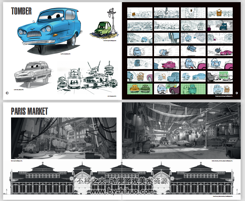 汽车总动员2  The Art of Cars 2 迪士尼官方画集高清PDF格式观看