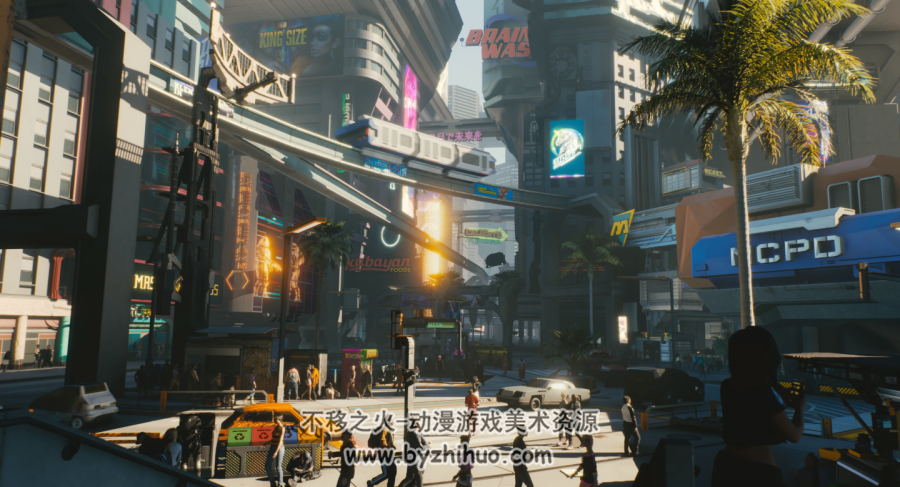 赛博朋克2077 游戏CG图集 科幻机械场景氛围 百度网盘 1806P 3.5GB
