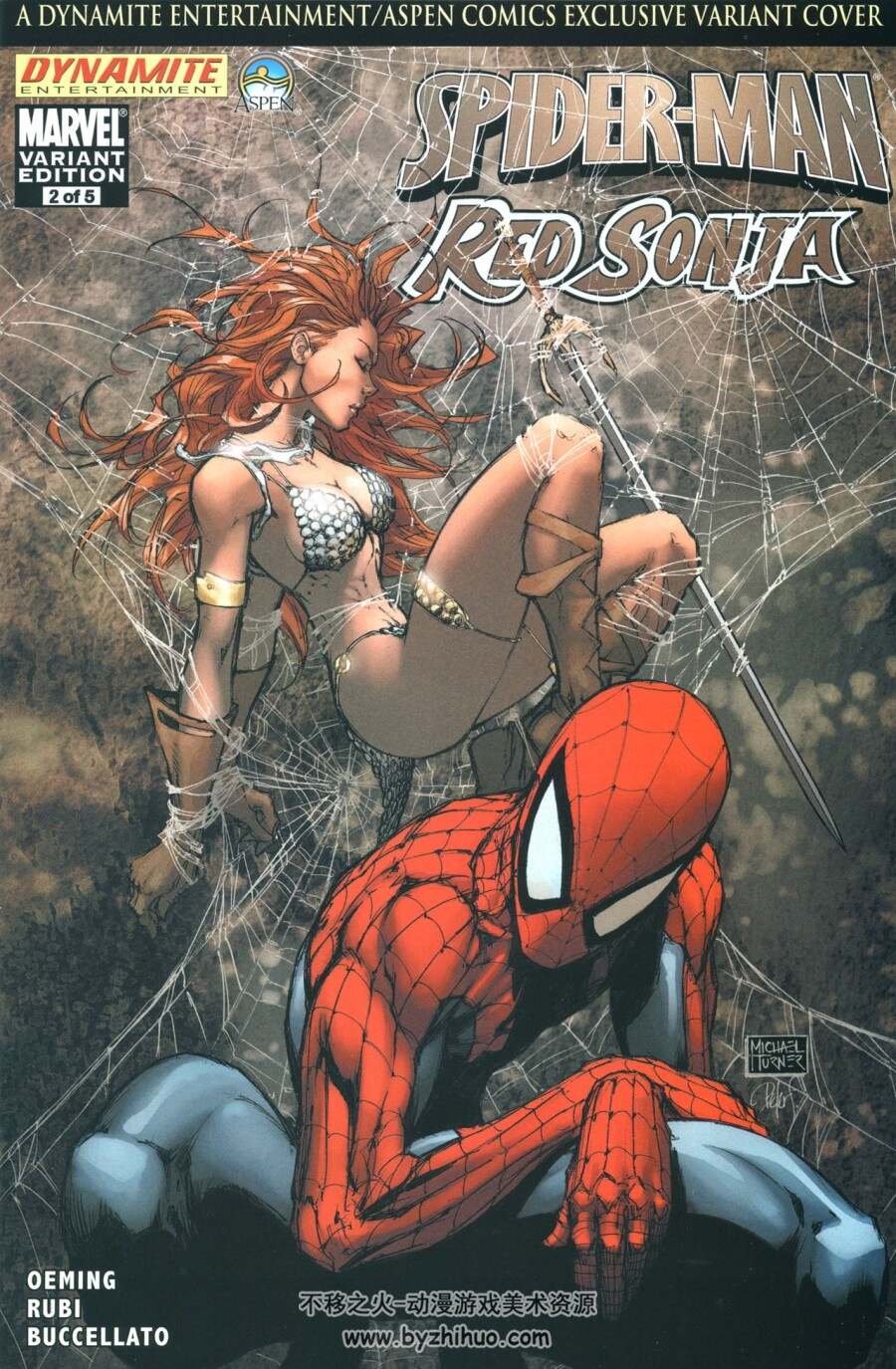 Spiderman vs Red Sonja 1-5英文 2007年漫画 百度网盘分享观看