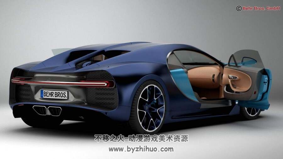 Bugatti 2017布加迪凯龙 3D模型分享