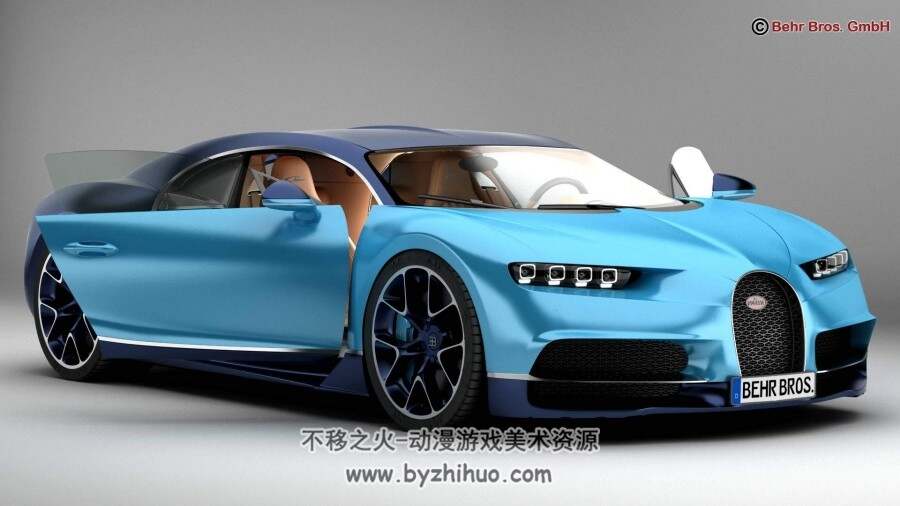 Bugatti 2017布加迪凯龙 3D模型分享