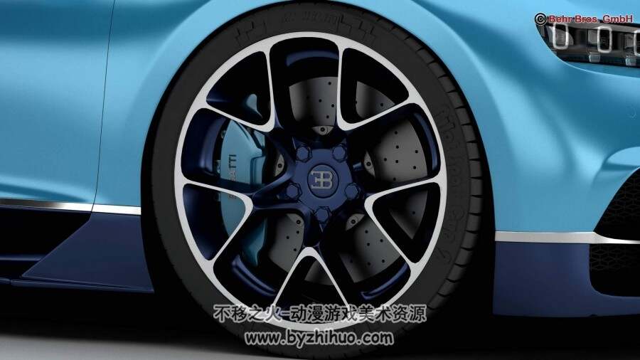 Bugatti 2017布加迪凯龙 3D模型分享