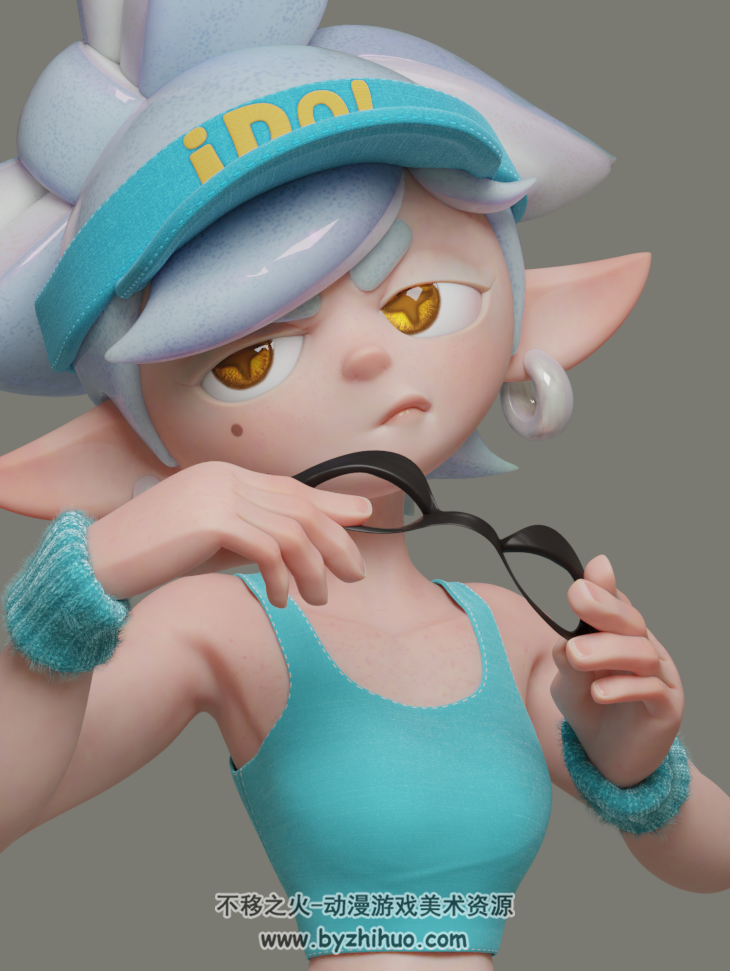 喷射美少女 SPLATOON - MARIE 3DTIL模型