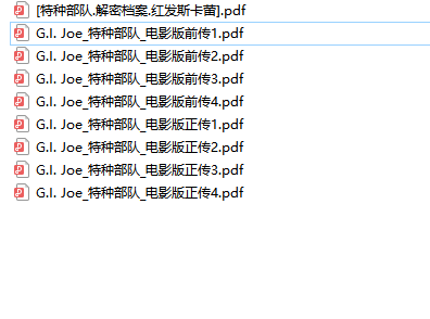 特种部队大电影漫画 （G.I.JOE）中文汉化PDF格式观看