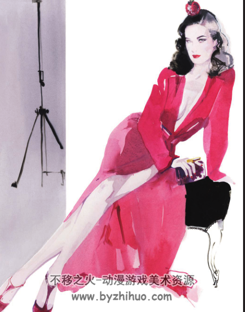 插画大师大卫·唐顿作品（David Downton）：世界上最时尚女性的肖像 PDF格式