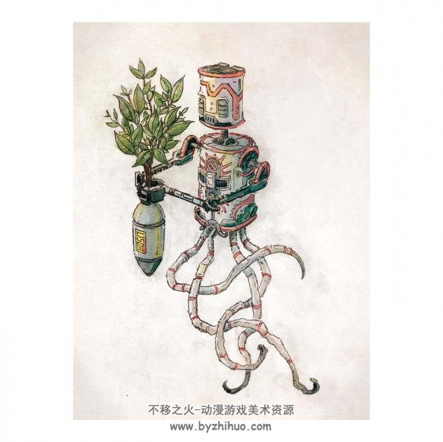 美国插画师Junkyard Sam作品集 附作画视频 百度网盘分享观看