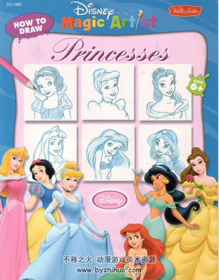 迪士尼.教你画公主 (Disney.How.to.Draw.Princesses)Disney.插图版 百度网盘