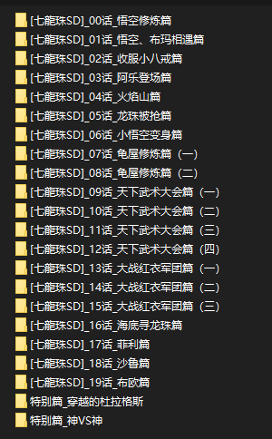 龙珠SD（1-19话+特别篇+神VS神篇+穿越篇）全彩中文版 jpg格式 百度云分享
