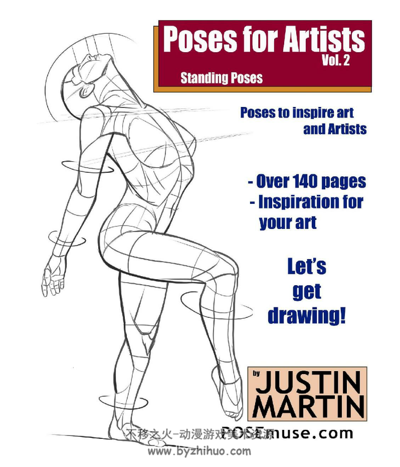 Poses for Artists Volume 1-5 人体结构线稿1-5集 百度网盘分享