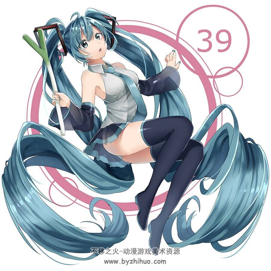 初音未来 美图插画壁纸分享 百度网盘下载 3800P