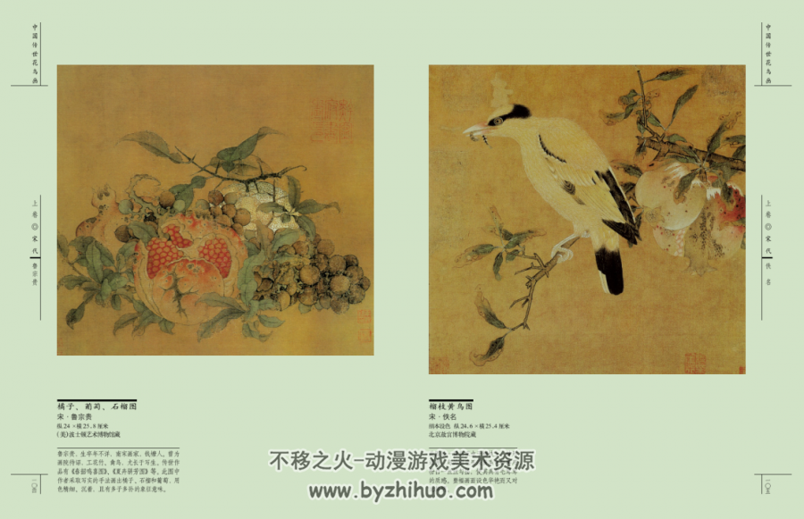 中国传世画作系列之六 中国传世花鸟画 PDF格式百度网盘下载
