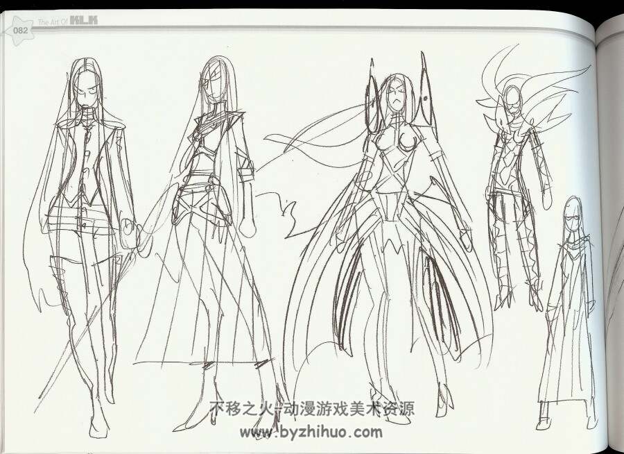 斩服少女 kill la kill 动画原画线稿集合集 百度网盘下载观看