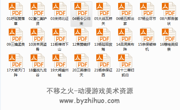 杨家将演义 福建版22册 PDF格式百度网盘下载