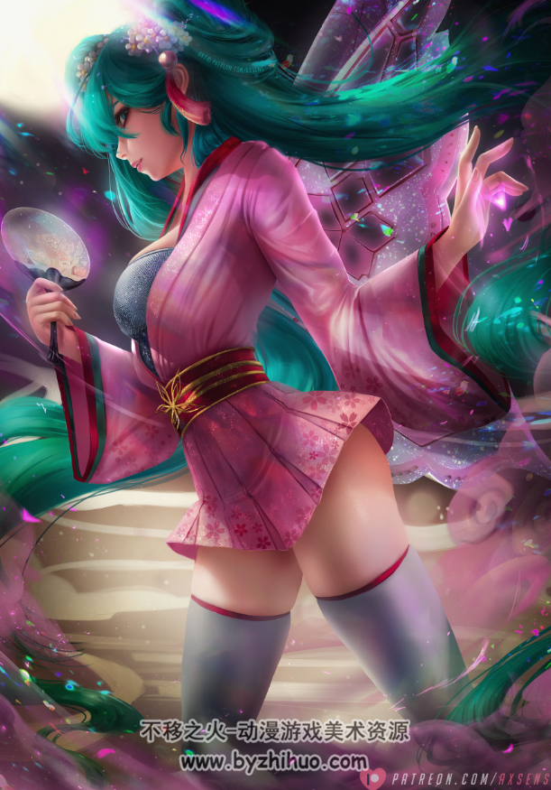 Axsens 2021年4月 插画作品图包更新(含psd) 百度网盘下载