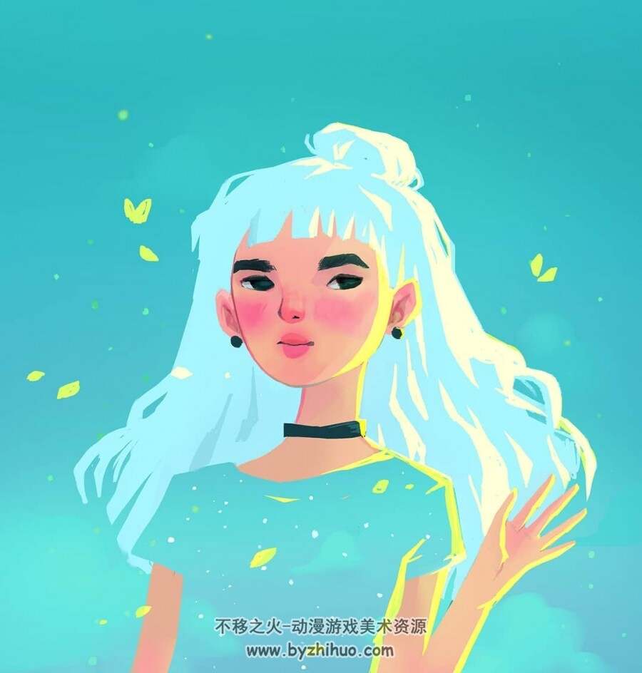 pastellmeer 光感少女风头像插画 百度网盘下载