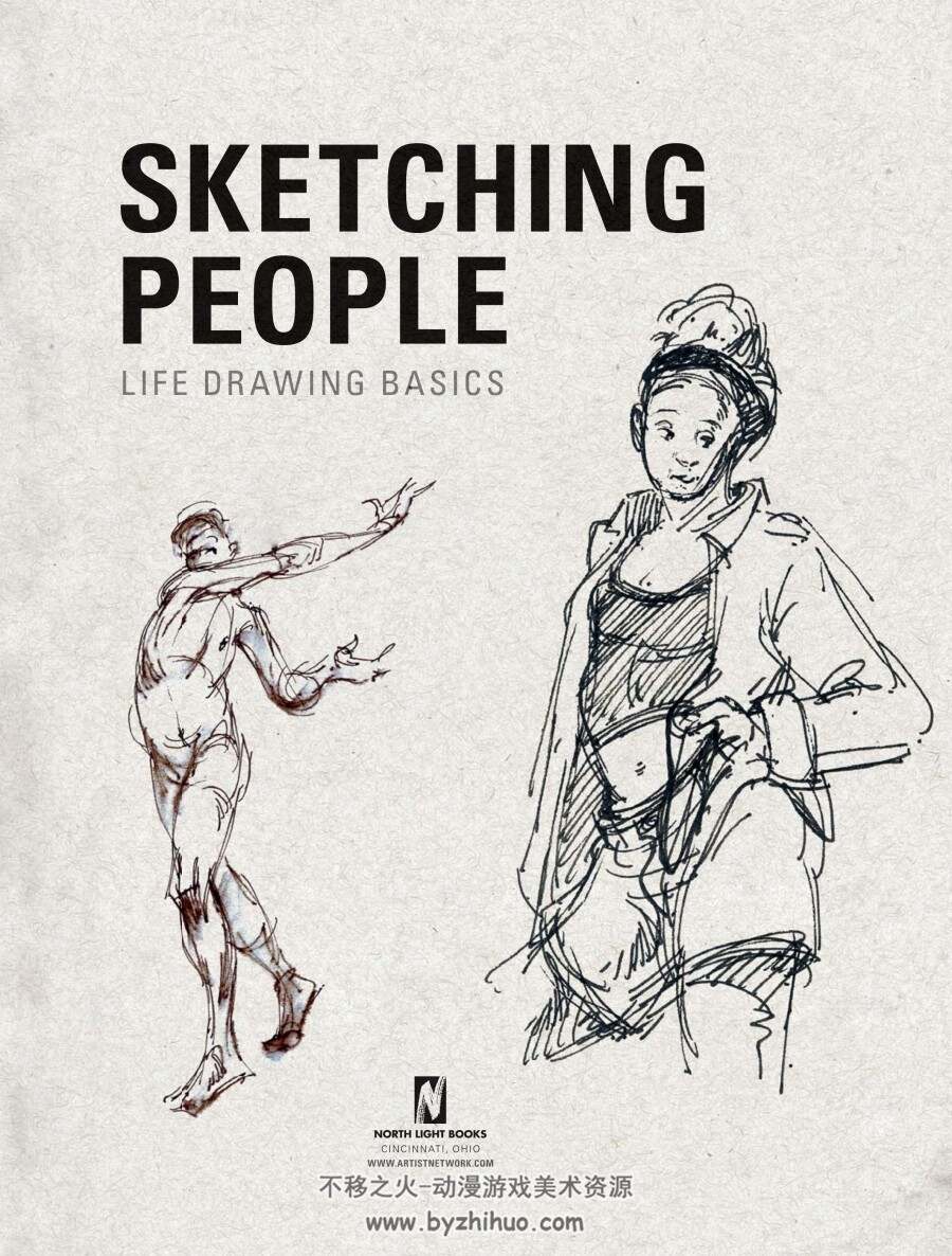 Sketching People Life Drawing Basics - Jeff Mellem 充满生命的基础素描 双格式