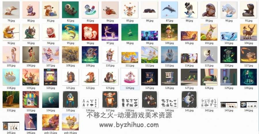 美国画师 Lynn Chen Q版动物插画 百度网盘下载