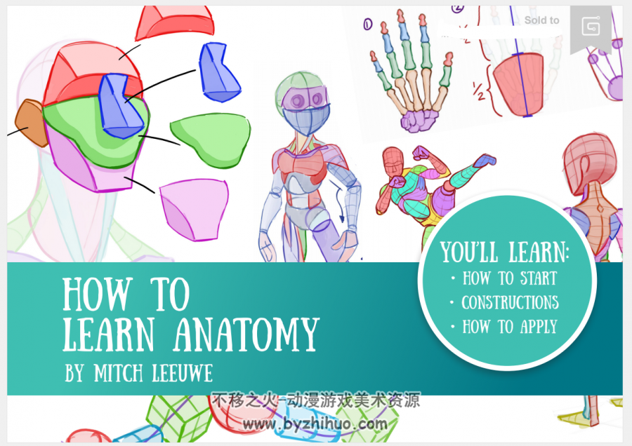 How to Learn Anatomy by Mitch Leeuwe 米奇的人体创作学习 百度网盘