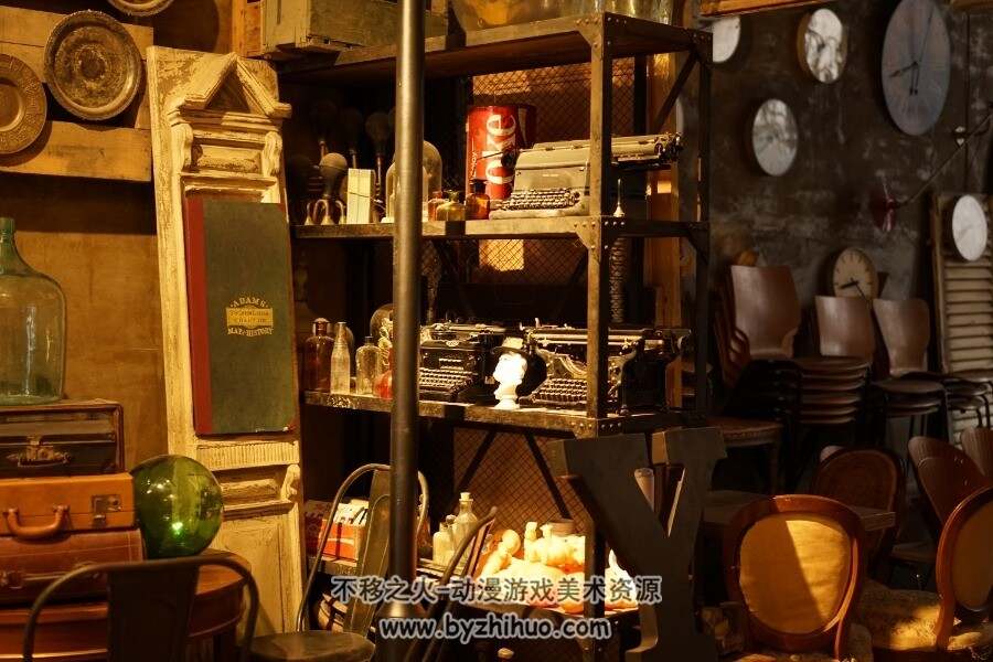 古董店 商店 场景细节参考图片素材 120p 641MB