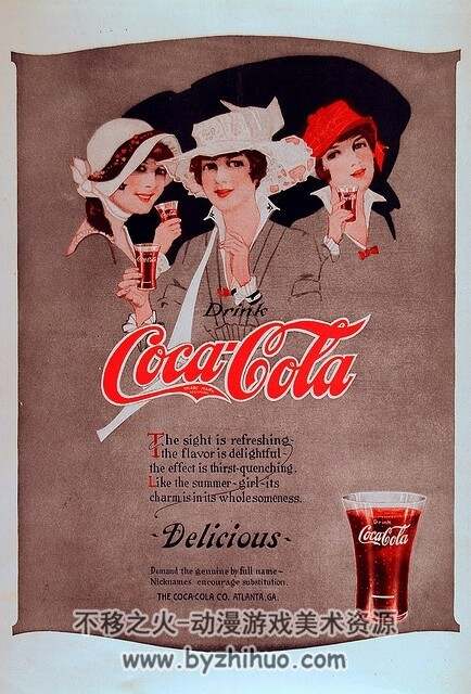 可口可乐CocaCola怀旧海报系列 第3辑 百度网盘下载 300P