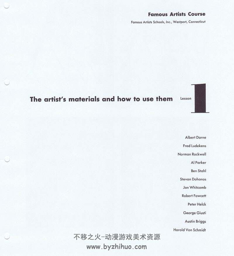 Famous Art Course 著名绘画课程 整套24部全收录 pdf/562M