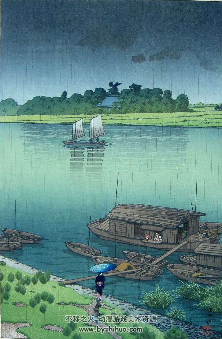 日本版画 川濑巴水 传统绘画作品 百度网盘下载