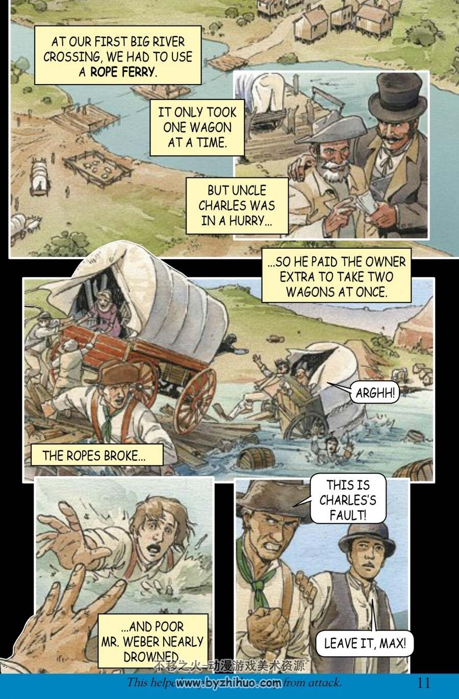 DK古文明系列漫画 GraphicReaders4 美国 Wagon Train Adventure