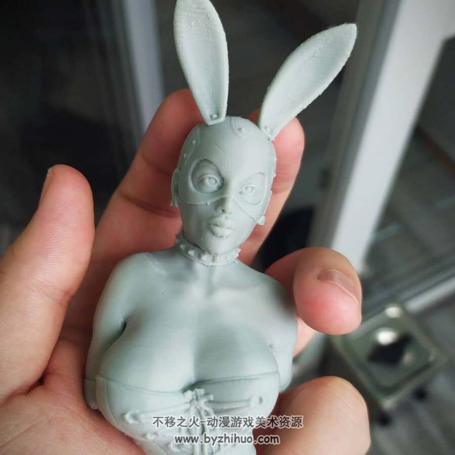 兔女郎 半身像 写实3D模型 可打印 百度网盘下载