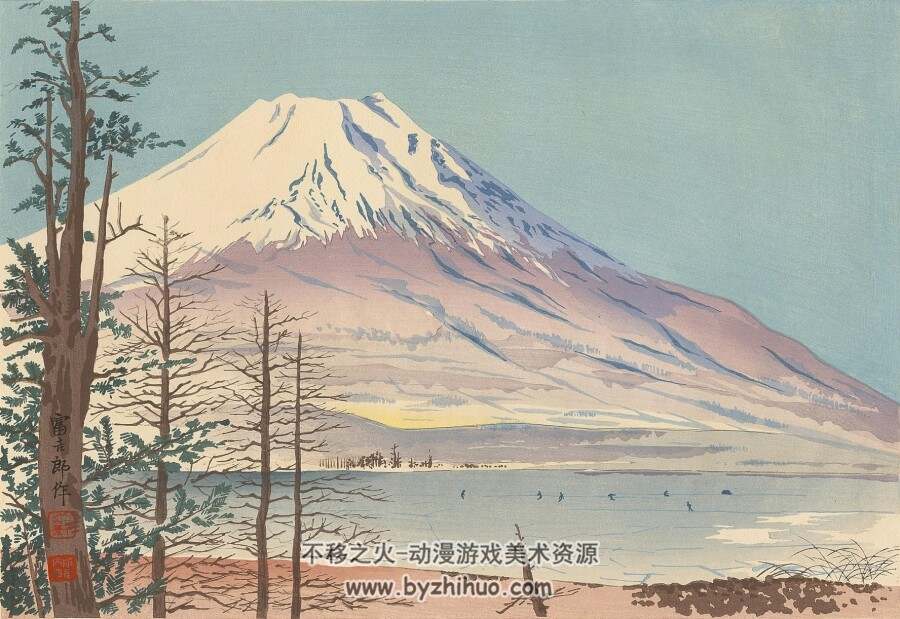日本艺术家 德力富吉郎 风景版画作品160枚 百度网盘下载