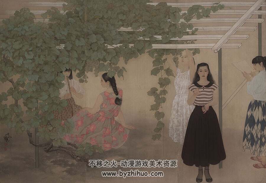 当代书画大家何家英 美术作品高清大图参考 百度网盘下载