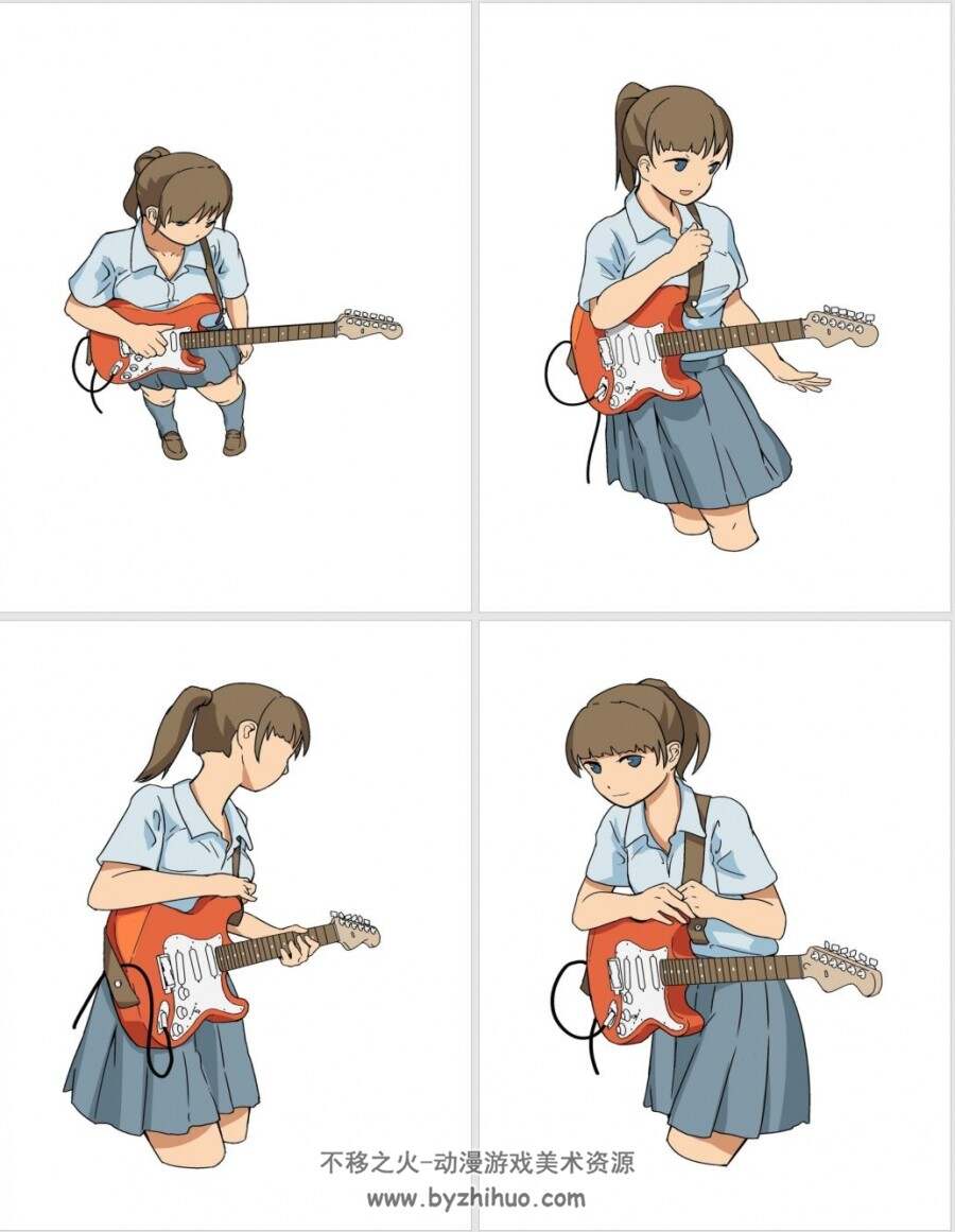 JK绘图参考书 ギターJK描き方参考帖 百度网盘下载
