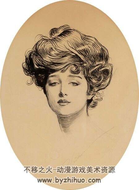 Charles Dana Gibson 查尔斯·丹·吉布森 吉普森女郎插画图集 百度网盘下载