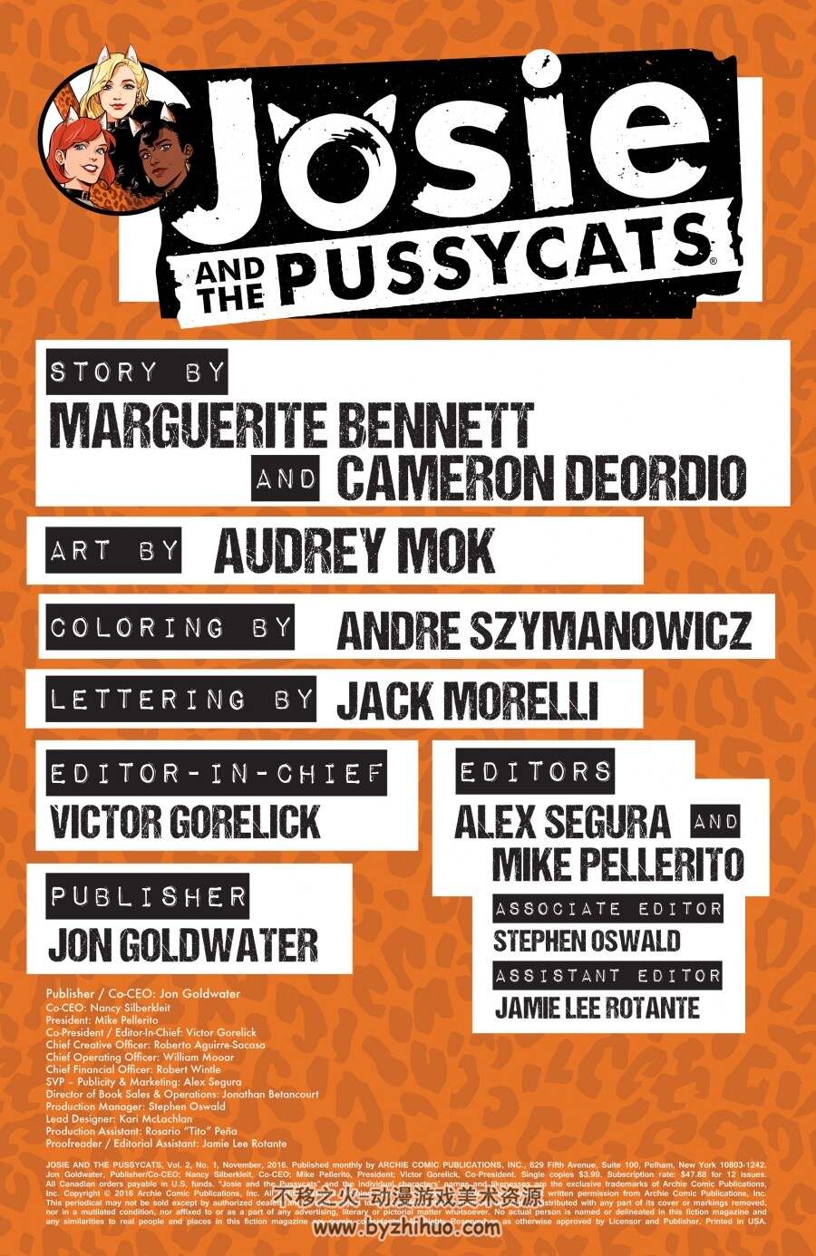 Josie&Pussycats 杰西和性感猫乐队 英文漫画 百度网盘下载