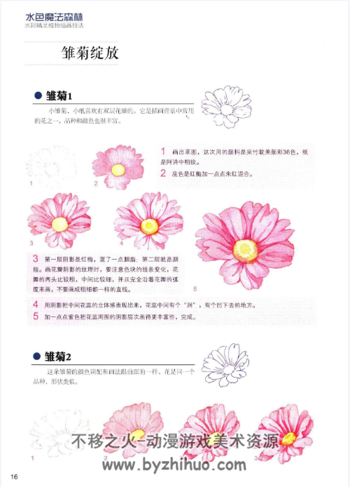 水色魔法森林 水彩精灵植物插画技法PDF 百度云盘