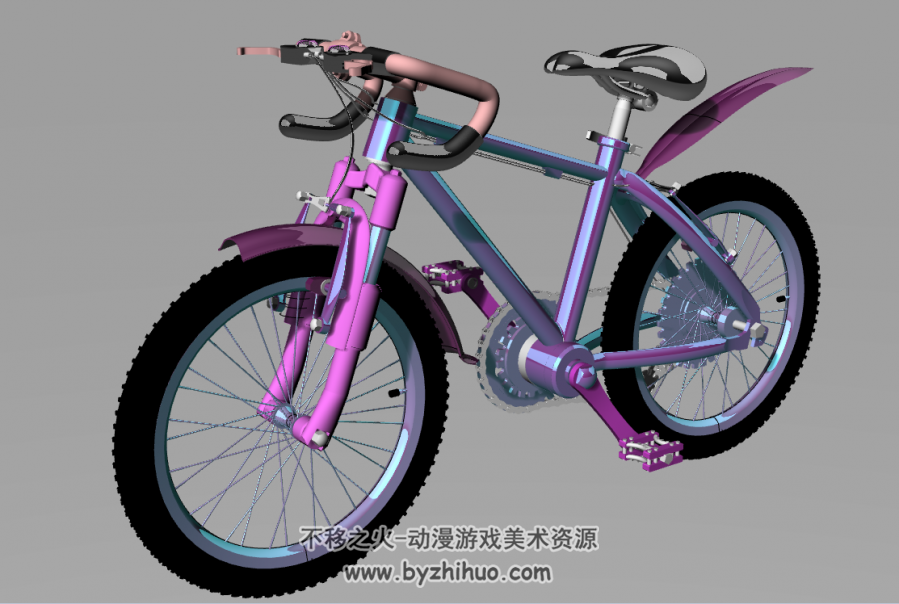 山地 公路自行车 3DM模型 百度网盘下载