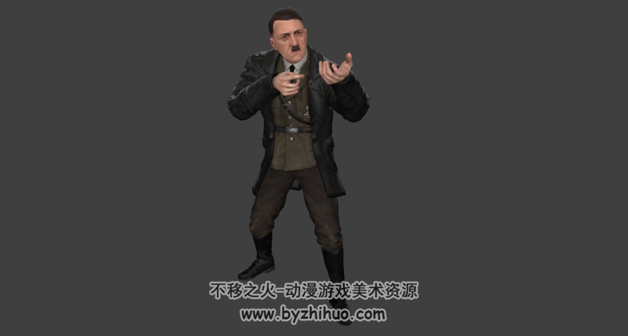 希特勒 游戏角色3D模型分享