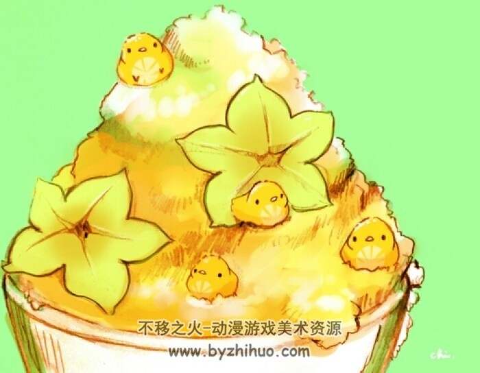 P站画师 チャイ 甜点小鸡 插画作品 百度网盘下载