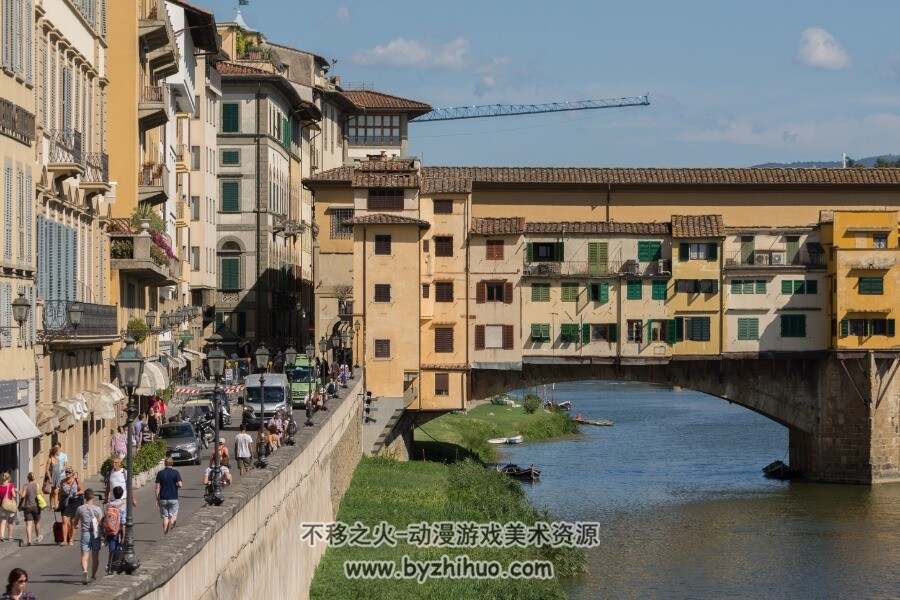 佛罗伦萨市场景建筑实拍 建筑细节绘画参考 409P 2.21G