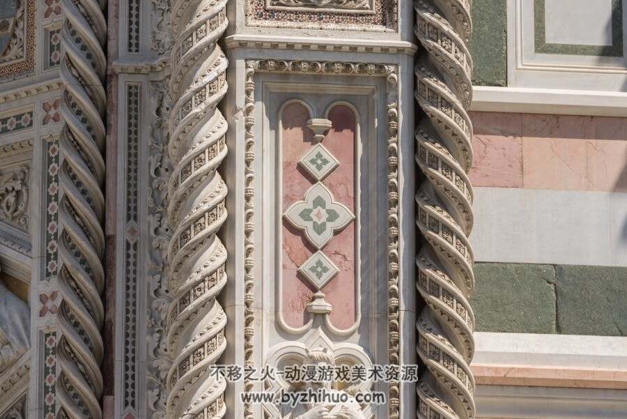佛罗伦萨市场景建筑实拍 建筑细节绘画参考 409P 2.21G