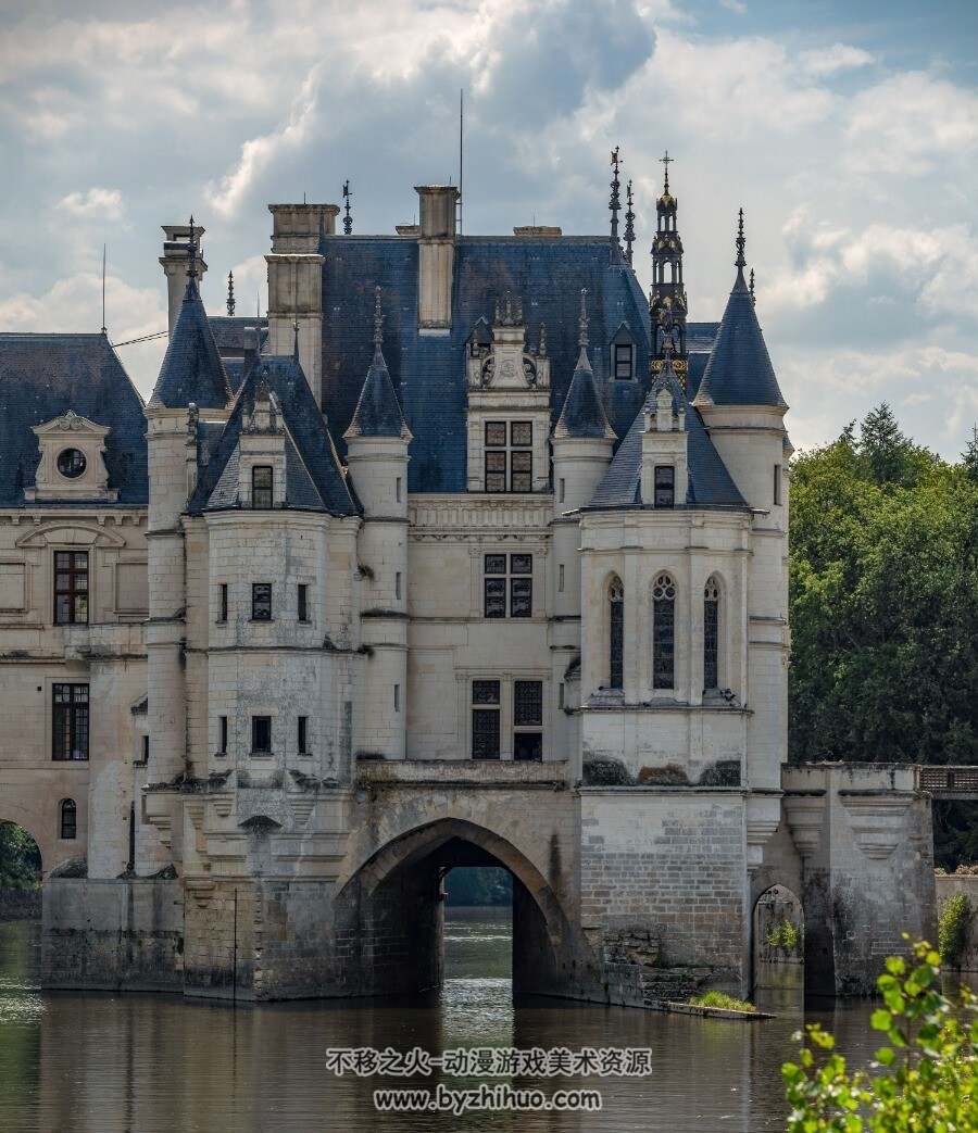 法国城堡建筑 细节参考 绘画参考 351P 402MB